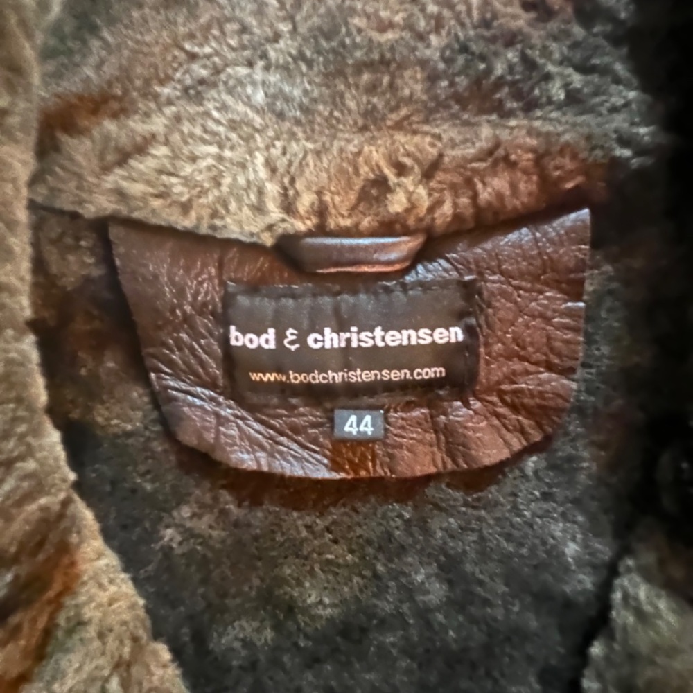 Bod & Christensen shearling leather jacket,mens - Picture 4 of 7